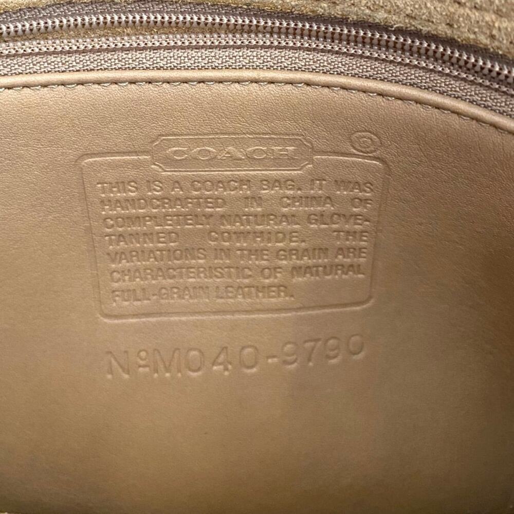 Vintage Coach city bag tan leather turn lock style no M040-9790 - Picture 2 of 11